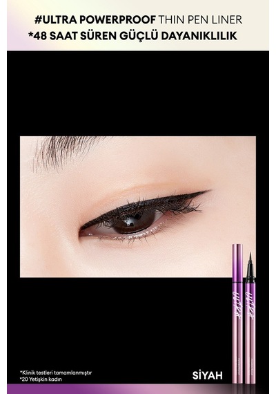 Missha Su Ter Ve Yağa Dayanıklı 48 Saate Kadar Kalıcı Eyeliner Ultra Powerproof Thin Pen Liner