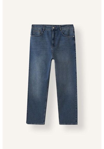 Defacto Baggy Fit Normal Bel Geniş Paça Jean Pantolon I9311ax26aunm28 Mavi-nm28