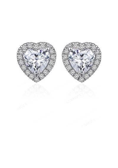 Swarovski Kalp Gümüş Takı Seti