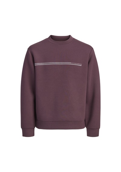 Jack & Jones Jcofusıon Scuba Sweat Crew Neck Sn Bordo