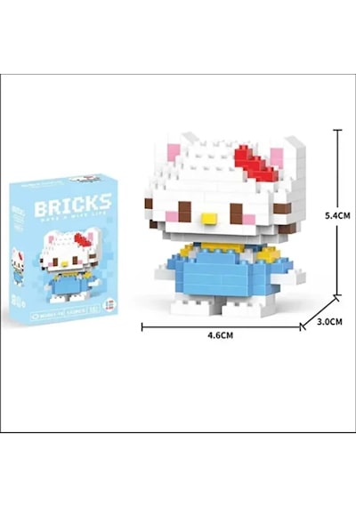 Bricks Sevimli Karakterler 3d Yapboz Hello Kitty