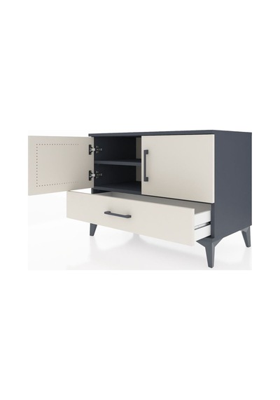 Hyperion Şifonyer 2 Raflı Tek Çekmeceli 2 Kapaklı 88x44x64 Antrasit-aytaşı Antrasit Hyperion Şifonyer 2 Raflı Tek Çekmeceli 2 Kapaklı 88x44x64 Antrasit-aytaşı Antrasit