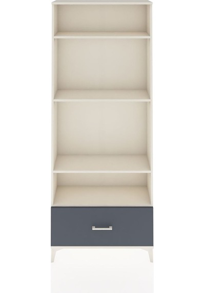 Arges Dolap 4 Raflı Tek Çekmeceli 88x30x221 Aytaşı-antrasit Aytaşı