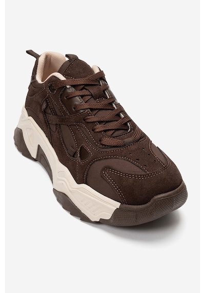 Lecce Kahverengi Süet Kadın Spor Sneakers