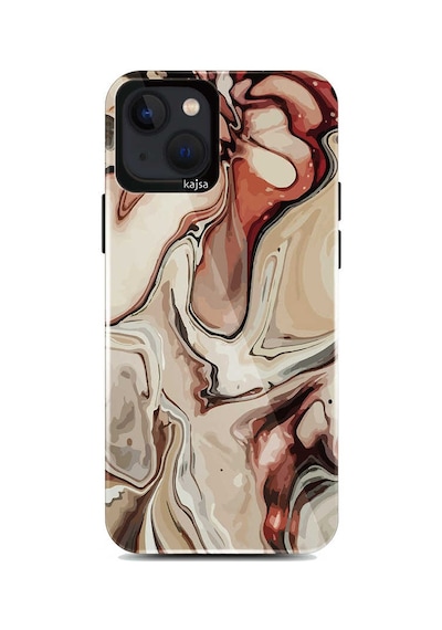 Teleplus Apple Uyumlu iPhone 13 Kılıf Kajsa Lava Mermer Desenli Kapak