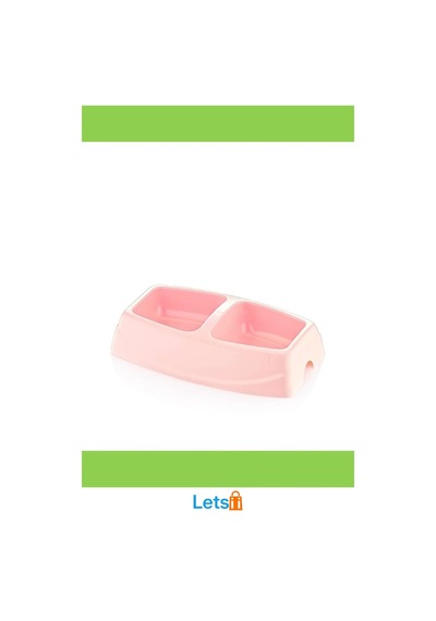 1. Sınıf Plastik İkili Büyük Mama Kabı 30,5cm Mor, Mavi, Yeşil, Pembe