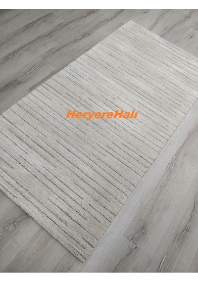 Foneks Halı Oslo 24589a Krem Bej 160x230 Cm Yumuşak Halı
