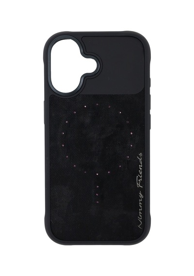 Apple Uyumlu iPhone 17 Magsafe Özellikli Magnetic Fashion Stone Serisi Telefon Kılıfı Siyah