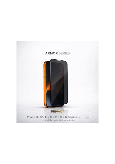 Premium Armor Series İphone 13 Pro İçin Uyumlu Hayalet Guard Özellikli Privacy Temperli Cam Ekran Koruyucu 28 Derece