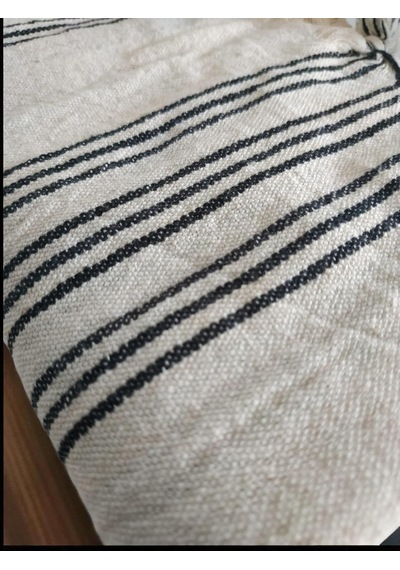 Geleneksel Türk Peşkiri, El Havlusu, Pamuklu 50x90 Cm. 2 Adet Siyah İnce Çizgi Belirtilmemiş