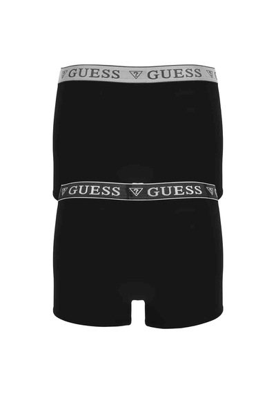 Guess Erkek Trunk 2 Pack Boxer - Siyah Siyah