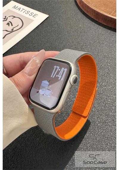 Apple Watch Uyumlu Siyah Dokulu Silikon Kordon Spor Kayış 42/44/45/49 Mm/ Ultra / Ultra 2 Soo-114