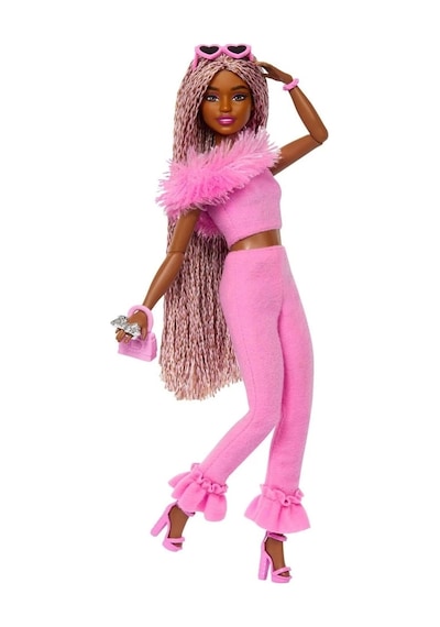 Barbie Deluxe Style Bebekler Kahverengi Örgü Saçlı Hyv28