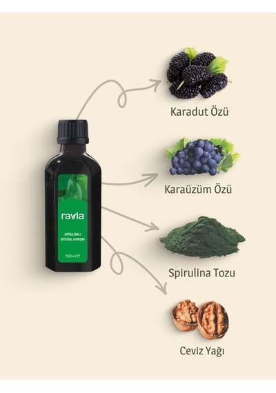 Ravla Spirulinalı Bitkisel Karışım - 100ml