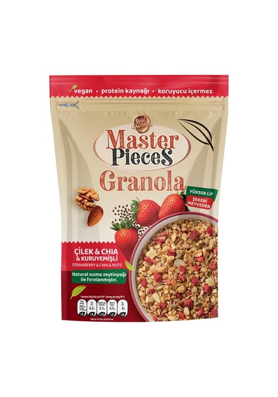 Master Pieces Granola Çilek Chia 300 G - 7 Adet Tarı