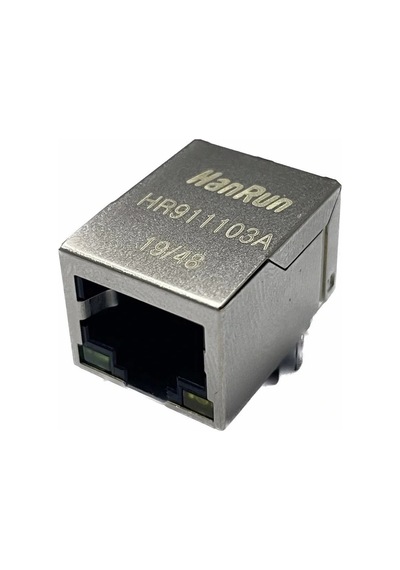 Rj45 Hr911103a Hanrun Trafolu Ledli Ethernet Bağlantı Soketi