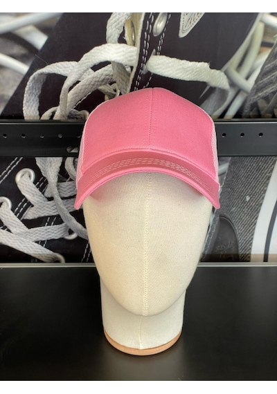Hamze Basic Düz Fileli Yazlık Beyzbol Cap Şapka Pembe