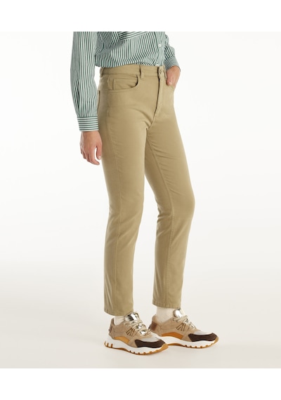 Yargıcı Dar Fit Normal Bel Denim Pantolon Haki