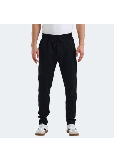 Slazenger VURAL Erkek Cepli Dar Paça Siyah Eşofman Altı