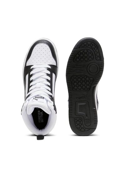 Puma 393831 Rebound V6 Mid Jr Spor Ayakkabı Beyaz 001