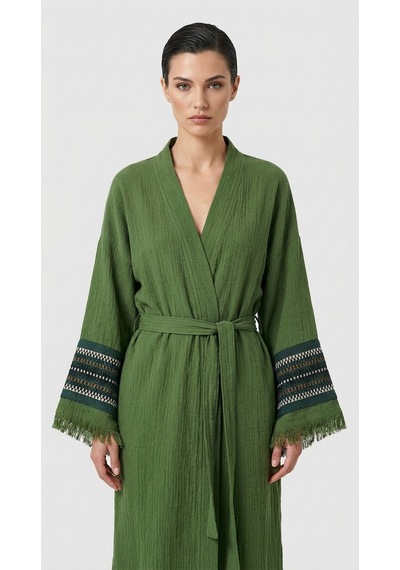 Brandsmiths Olive Symbol Nomad Kimono Sarı