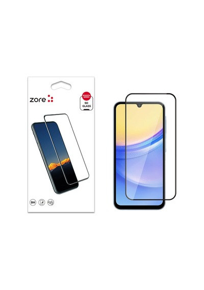 Galaxy A15 Zore Kenarları Kırılmaya Dayanıklı Cam Ekran Koruyucu
