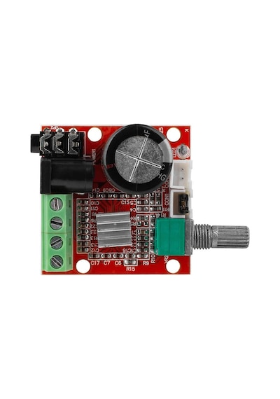 Pam8610 2x 10w Stereo Amplifikatör Modül Dc 6-15v Class D Amfi Devresi Ses Kontrol Potu 4 8 Ohm