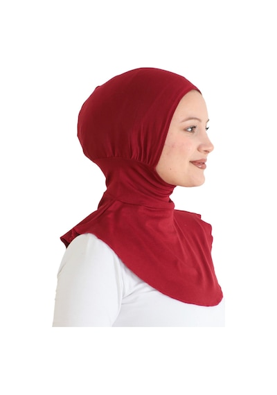 Modish Group Kadın Boyunluklu Hijab Tesettür Pratik Spor Bone - Sarı Bordo