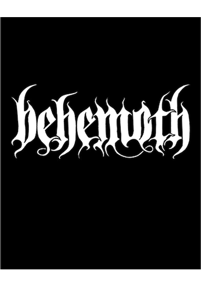 Zepplin Giyim Behemoth Classic Logo Büyük Sırt Patch Yama Siyah