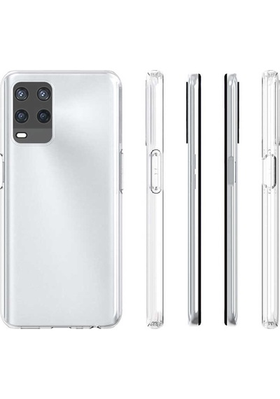 Fitcase Oppo A54 Kilif Kamera Korumali Silikon Seffaf Arka Kapak 543066928