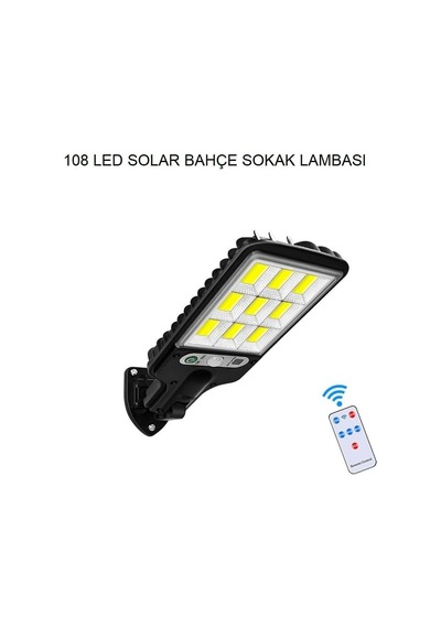 Güneş Enerjili Sensörlü Dış Mekân Lamba Kolay Kurulum & Uzaktan Kumandalı Bahçe, Garaj, Sokak Aydınlatmas