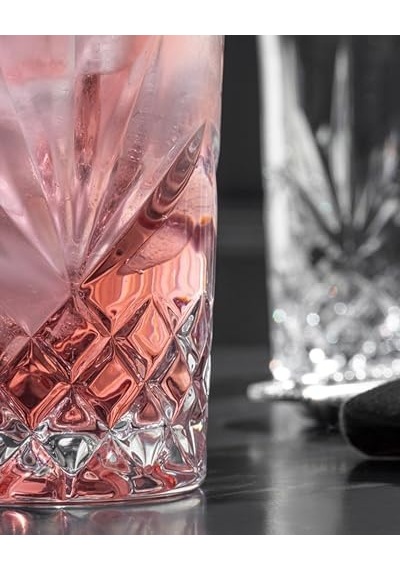 Cosmic Meşrubat Bardağı, Beyaz, 325ml Açık Kırmızı