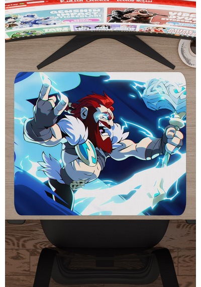 Brawlhalla Kaymaz Dikişli Kauçuk Oyuncu Mousepad V2 - 48x40 Xl Gaming Mouse Pad Fare Altlığı