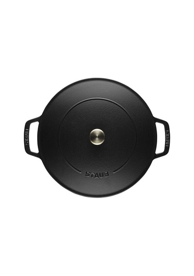STAUB La Cocotte Sığ Döküm Tencere 24 Cm Siyah