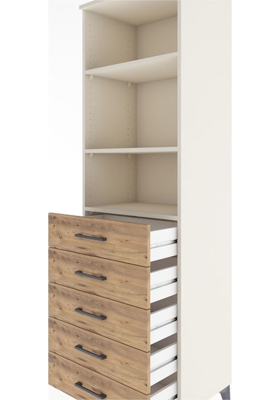 Hyperion Dolap 3 Raflı 5 Çekmeceli 60x44x195 Aytaşı-çam Aytaşı