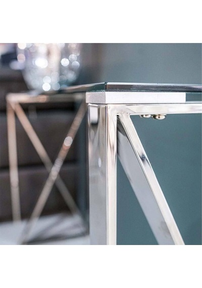 Fosca Paslanmaz Metal Dresuar&konsol Gümüş