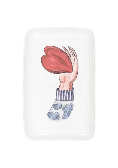 The Mia Luv Dikdörtgen Servis 33x21 Cm Çok Renkli
