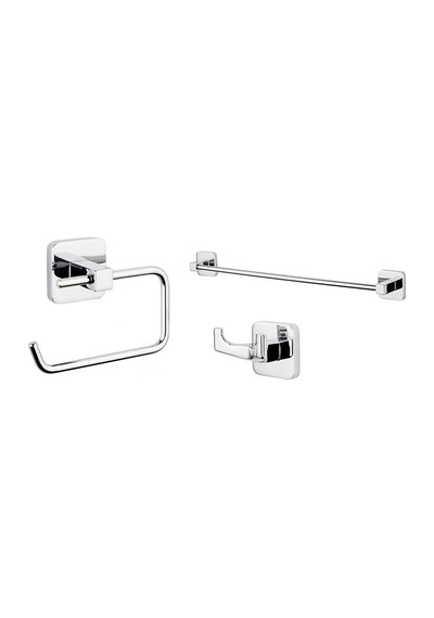 Üçlü Set, Havluluk Ve Askılık İle Pratik Banyo Çözümü 16.5 x 12.2 x 11.2 CM