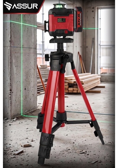 Assur Asr928 360 16 Köşe Tripod'lu Lazer Metre Hizalama Kırmızı