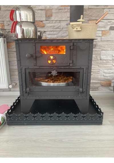 Nurak 65X50 Camlı Odun Kuzinesi