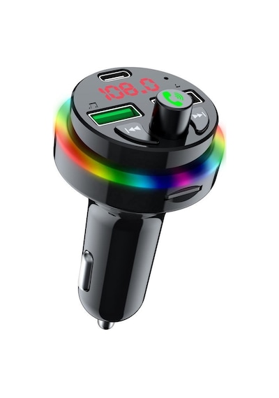 Sprange Stf1 Rgb Işık Pd 25w Qc3.1a Şarj Bluetooth Fm Transmiter