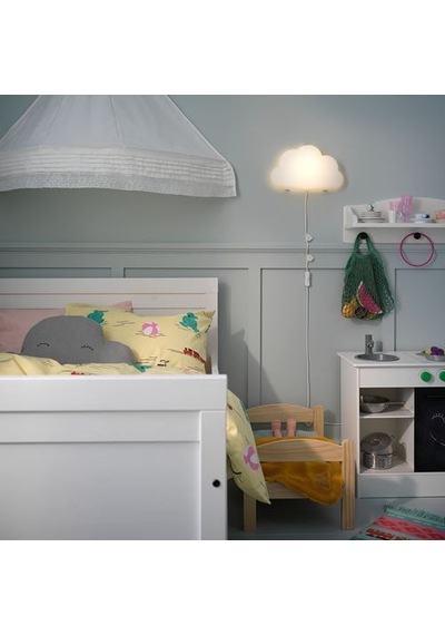 Ikea Upplyst Çocuk Duvar Lambası, Beyaz, Led'li