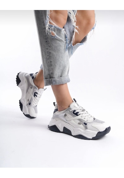 Yüksek Tabanlı Sneaker Beyaz
