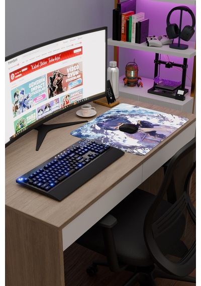 Xingqiu Genshin Impact Anime Oyuncu V5 - 48x40 Xl Gaming Mouse Pad Fare Altlığı