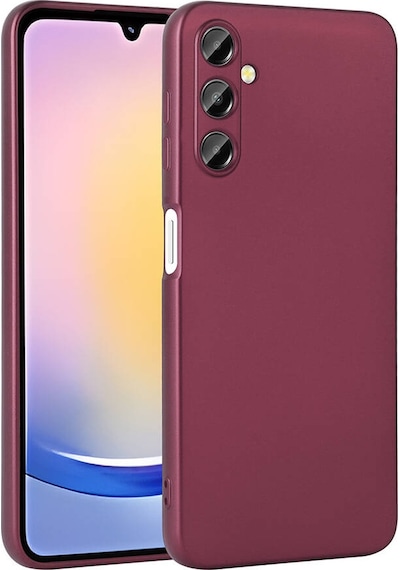 Zore Galaxy Uyumlu A25 Kılıf Premier Silikon Kapak - Mürdüm Mürdüm