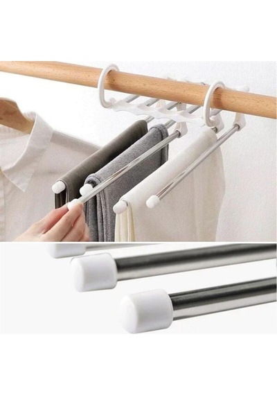 Hareketli Dolap İçi Pantolon Kravat Şal Askı Sistemi Düzenleyici Katmanlı Askılık Organizer Metal Be Diğer