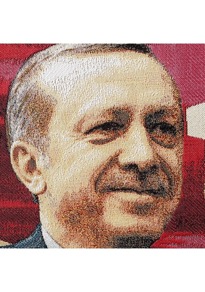 Figüratif Seri-18 Dokuma Goblen Kumaş-Recep Tayyip Erdoğan2