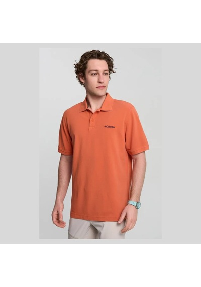 Columbia M Cascade Range Solid Polo Erkek Outdoor Tişört Cs0214 Turuncu