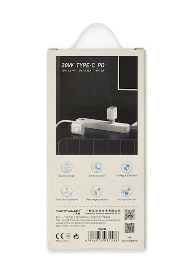 Konfulon C69D 20W PD Şarj Cihazı