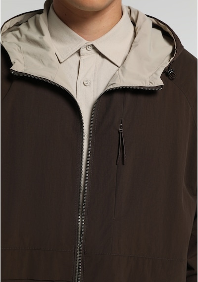 Colin's Colins Loose Fit Düz Astarlı Fermuarlı Erkek Kahverengi Yağmurluk Cl1081715 Q1.v1 Brw